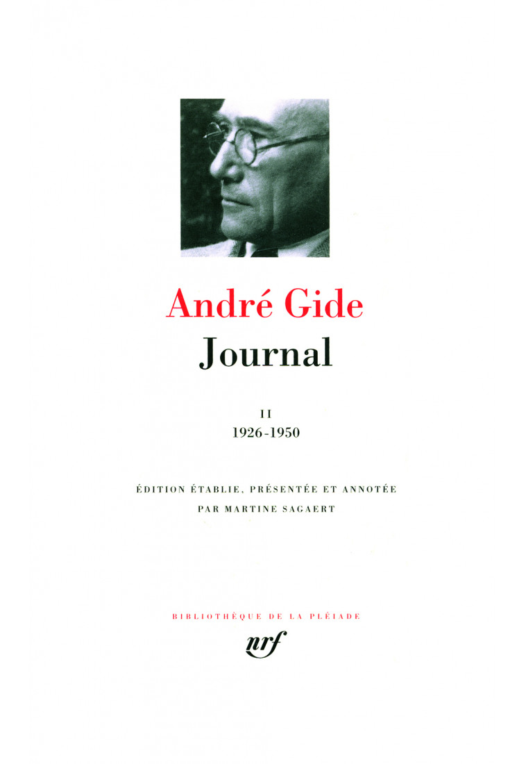 JOURNAL - VOL02 - 1926-1950 - GIDE ANDRE - GALLIMARD