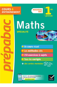 Prepabac maths 1re generale (specialite) - nouveau programme de premiere