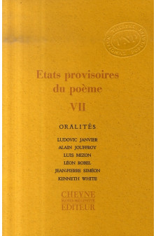 Etats provisoires du poeme vii  (revue annuelle)