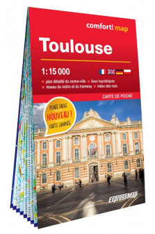 Toulouse 1/15.000 (carte laminee format poche - plan de ville)