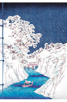 Carnet hazan la neige dans l'estampe japonaise 12 x 17 cm (papeterie)